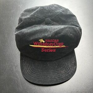 Vintage 90s Black Winston Cup Nascar Series Adjustable Snapback